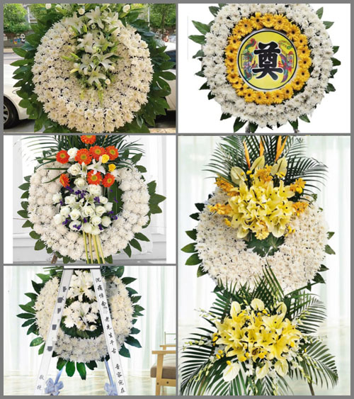 云南昆明盘龙区双龙街道庄房村花圈速递
